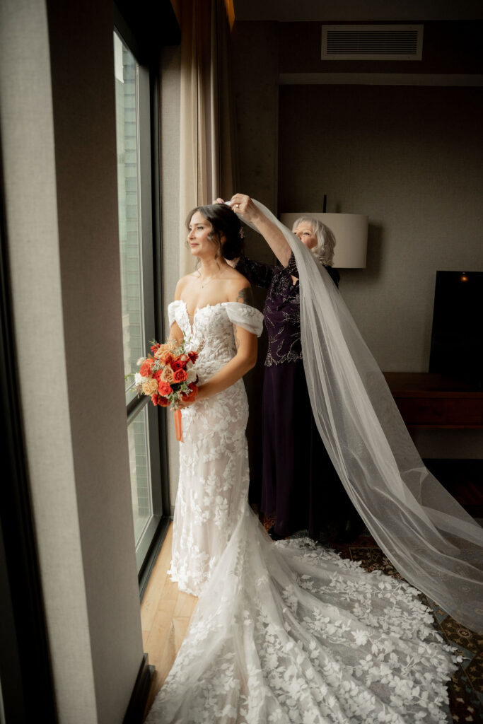 beautifully flowed gown