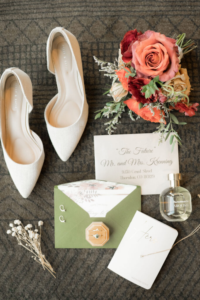 Brittney’s classic ivory heels