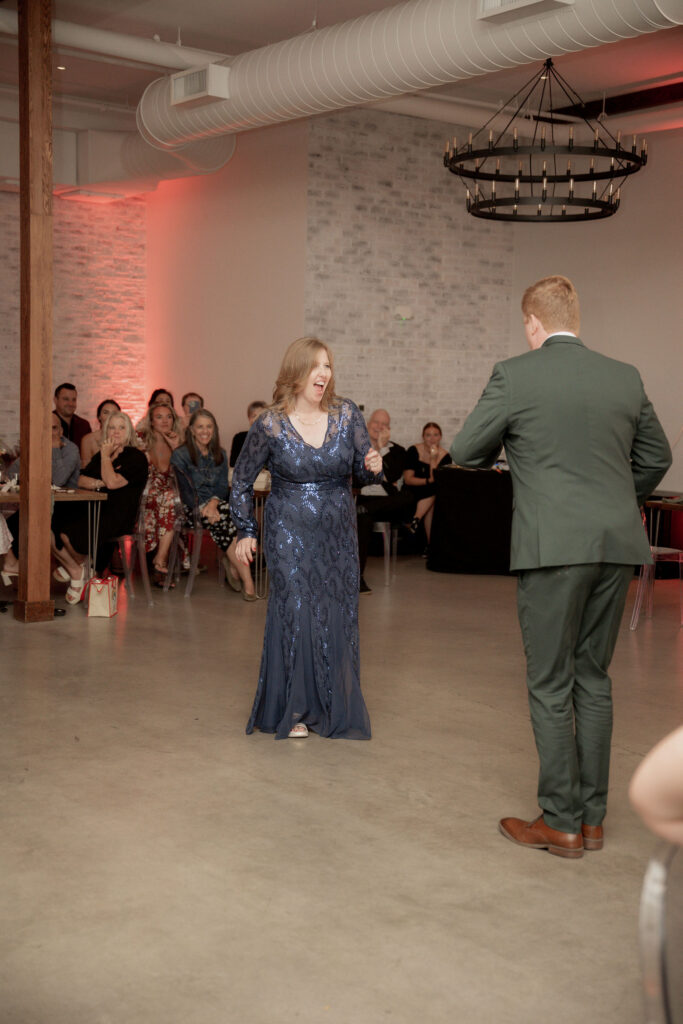 Friends joined to dance