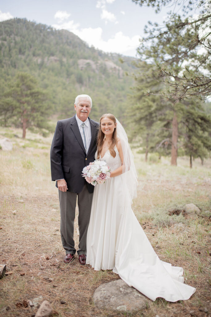 Jamie’s first look with her dad