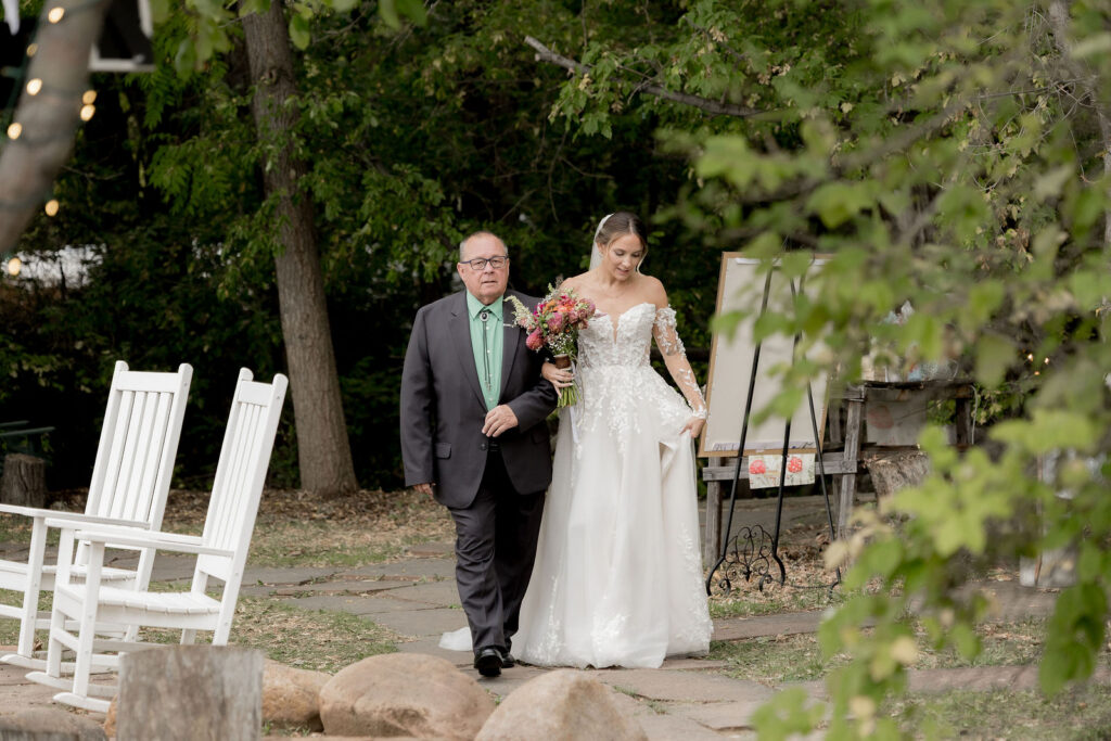Kensey walking down the aisle