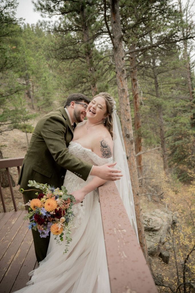 Olivia and Andrew sharing laughs 