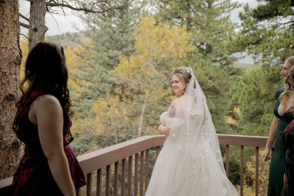 Olivia with her bridesmaids