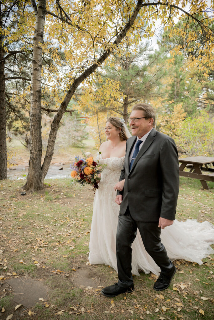 Olivia walked down the aisle