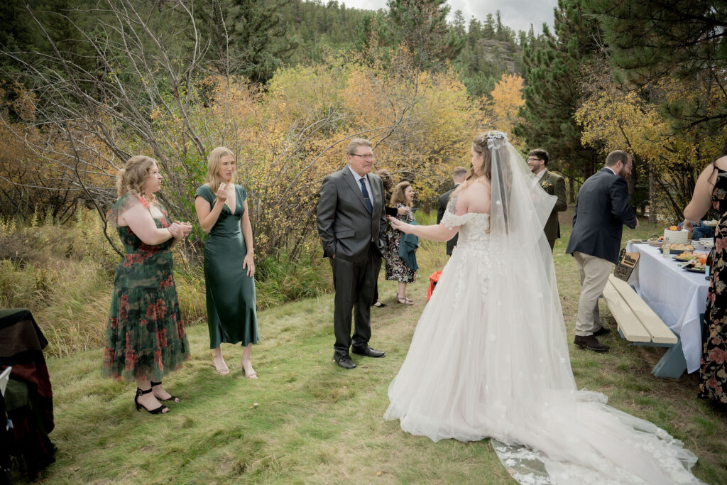 greeting friends and family