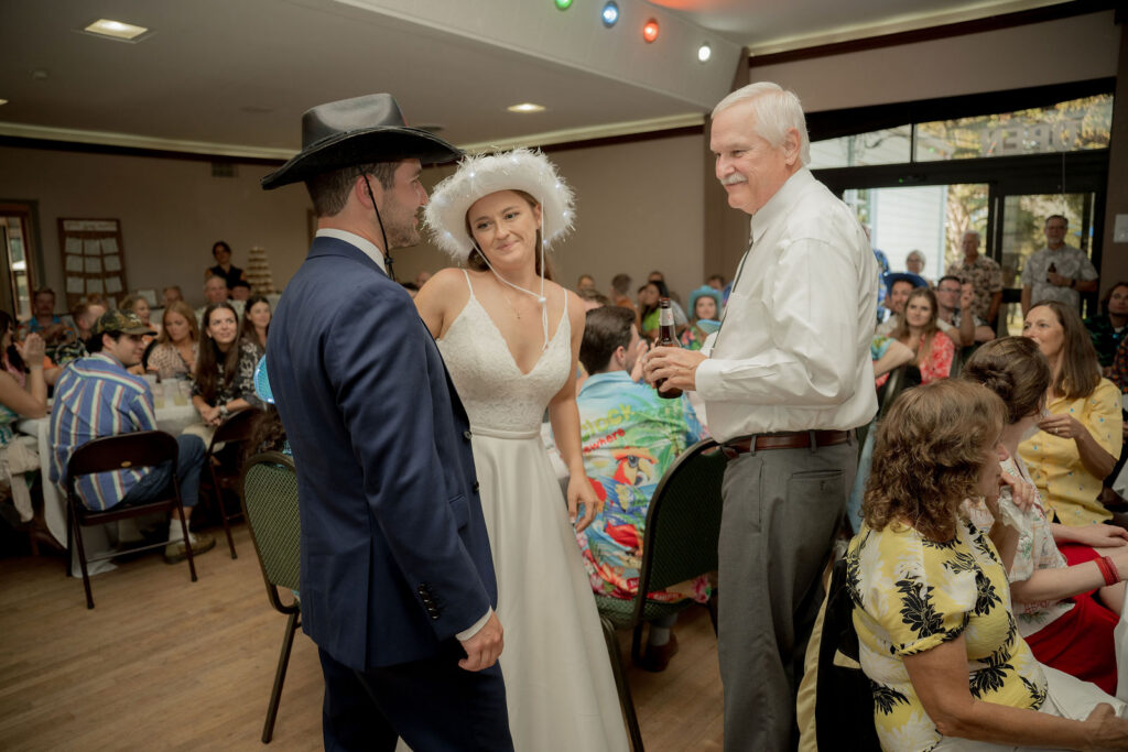 guests gathered for cocktail hour
